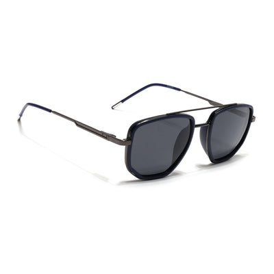 Eyejack Aura Blue & Grey Wayfarer Polarized Sunglasses for Men & Women (2506PCL1510)