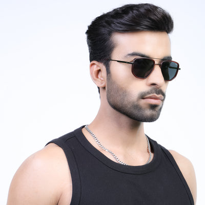 Eyejack Aura Red & Grey Wayfarer Polarized Sunglasses for Men & Women (2506PCL1511)