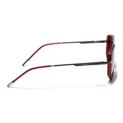 Eyejack Aura Red & Grey Wayfarer Polarized Sunglasses for Men & Women (2506PCL1511)