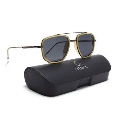 Eyejack Aura Light Green & Grey Wayfarer Polarized Sunglasses for Men & Women (2506PCL1515)