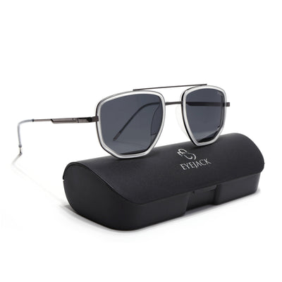 Eyejack Aura Transparent & Grey Wayfarer Polarized Sunglasses for Men & Women (2506PCL1517)