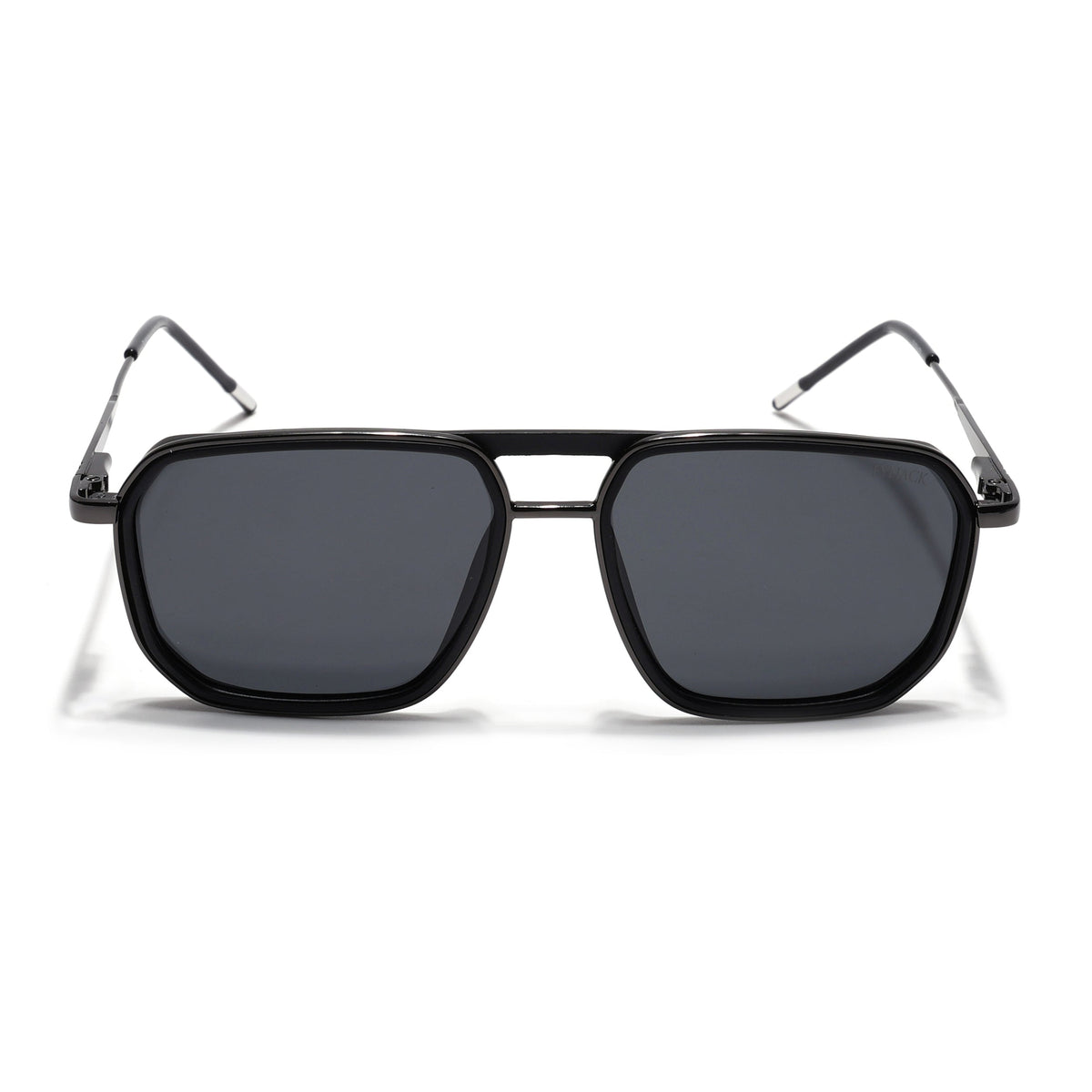 Eyejack Aura Black & Grey Wayfarer Polarized Sunglasses for Men & Women (2507PCL1519)