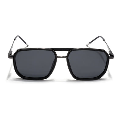 Eyejack Aura Black & Grey Wayfarer Polarized Sunglasses for Men & Women (2507PCL1519)