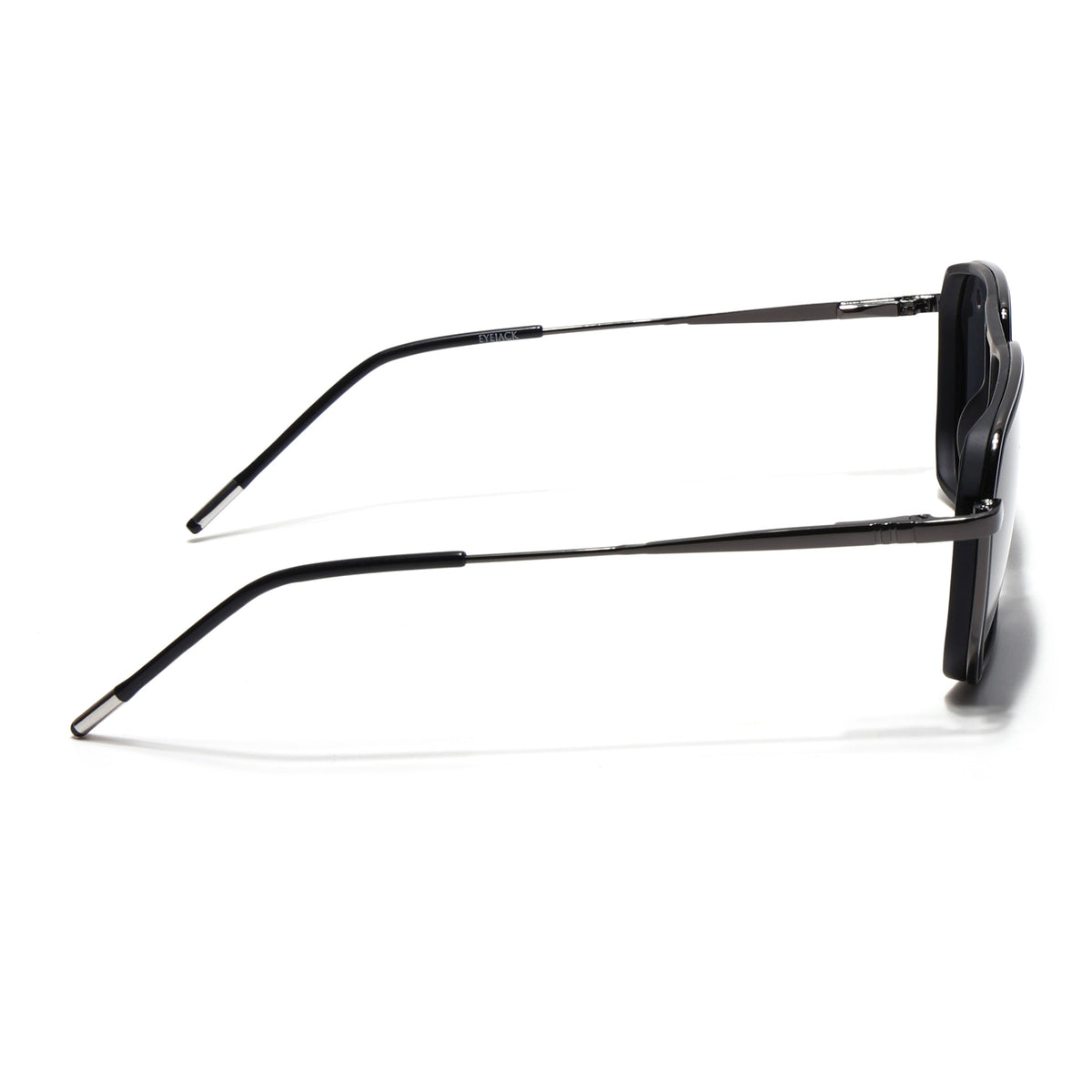 Eyejack Aura Black & Grey Wayfarer Polarized Sunglasses for Men & Women (2507PCL1519)