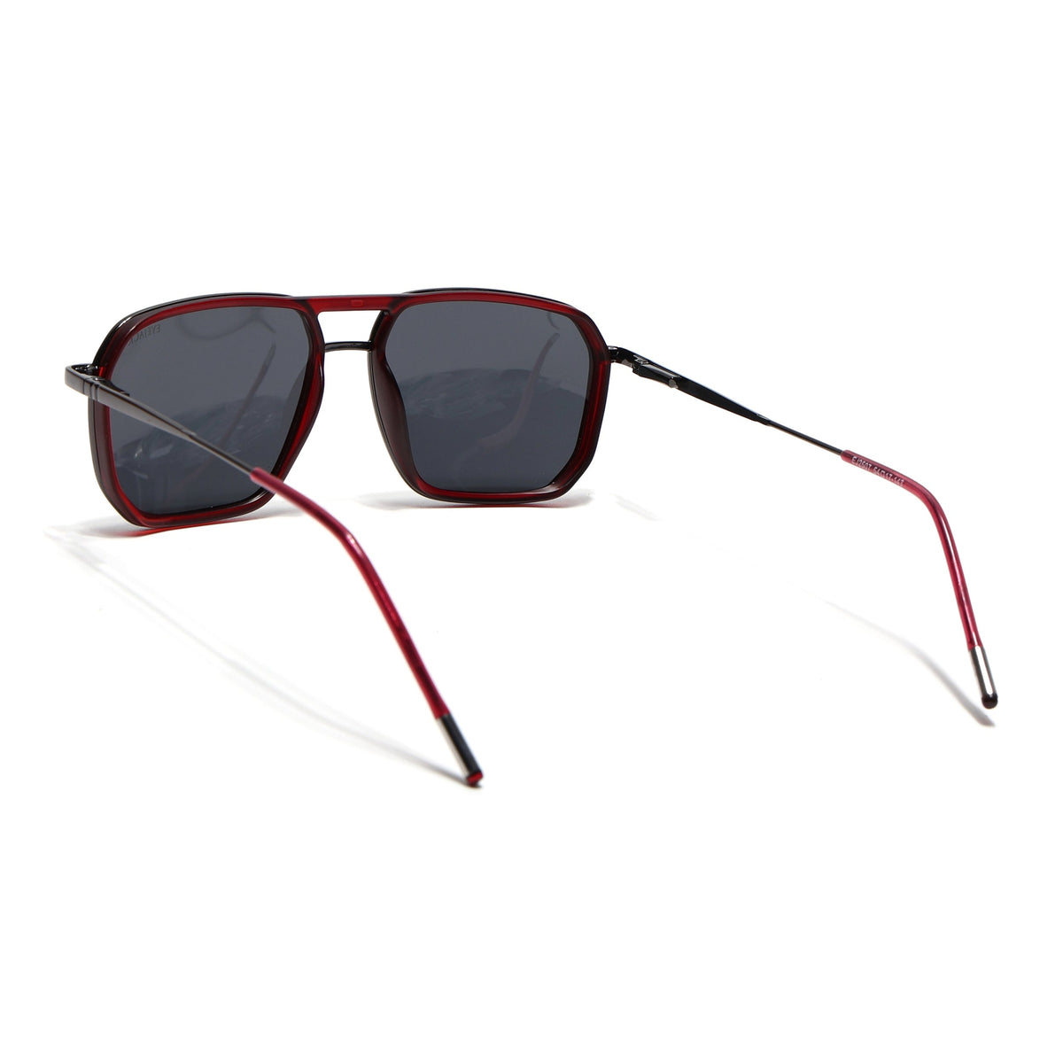 Eyejack Aura Red & Grey Wayfarer Polarized Sunglasses for Men & Women (2507PCL1521)