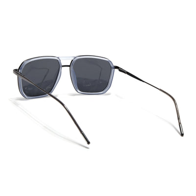 Eyejack Aura Sky Blue & Grey Wayfarer Polarized Sunglasses for Men & Women (2507PCL1522)