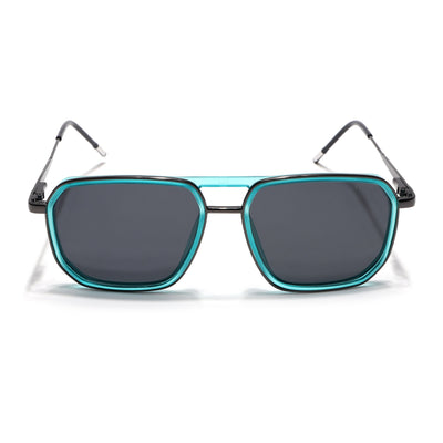 Eyejack Aura Sea Green & Grey Wayfarer Polarized Sunglasses for Men & Women (2507PCL1523)