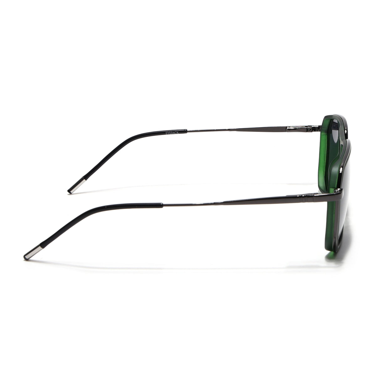 Eyejack Aura Green & Grey Wayfarer Polarized Sunglasses for Men & Women (2507PCL1524)