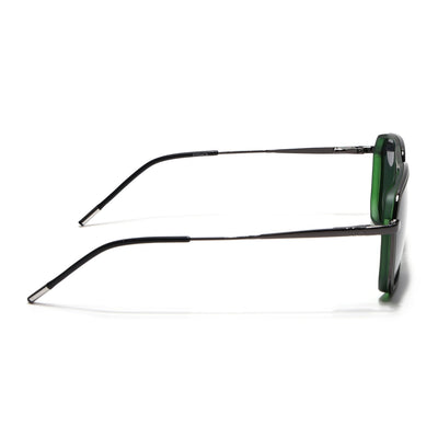 Eyejack Aura Green & Grey Wayfarer Polarized Sunglasses for Men & Women (2507PCL1524)