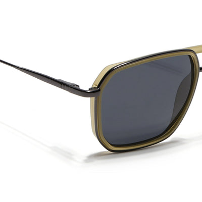 Eyejack Aura Light Green & Grey Wayfarer Polarized Sunglasses for Men & Women (2507PCL1525)
