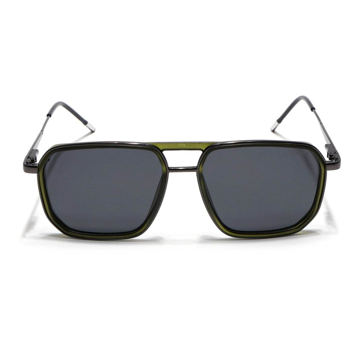 Eyejack Aura Olive & Grey Wayfarer Polarized Sunglasses for Men & Women (2507PCL1526)