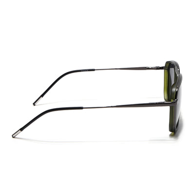 Eyejack Aura Olive & Grey Wayfarer Polarized Sunglasses for Men & Women (2507PCL1526)