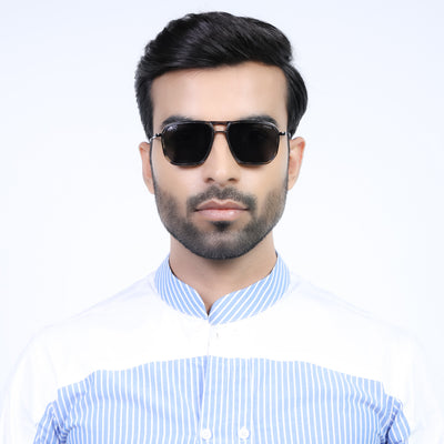 Eyejack Aura Demi Brown & Grey Wayfarer Polarized Sunglasses for Men & Women (2507PCL1528)
