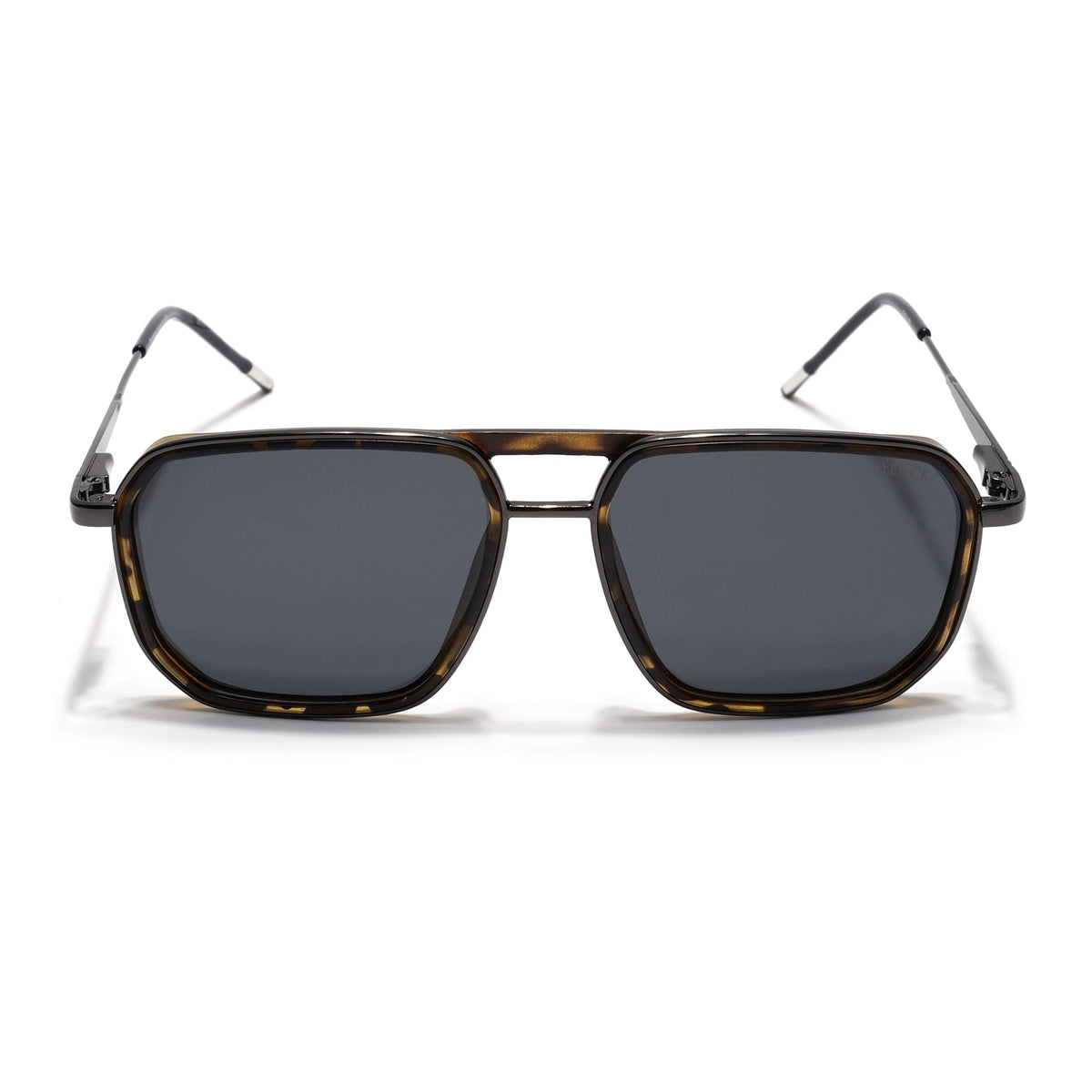 Eyejack Aura Demi Brown & Grey Wayfarer Polarized Sunglasses for Men & Women (2507PCL1528)