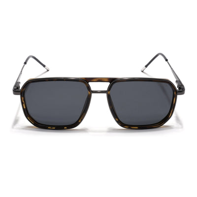 Eyejack Aura Demi Brown & Grey Wayfarer Polarized Sunglasses for Men & Women (2507PCL1528)