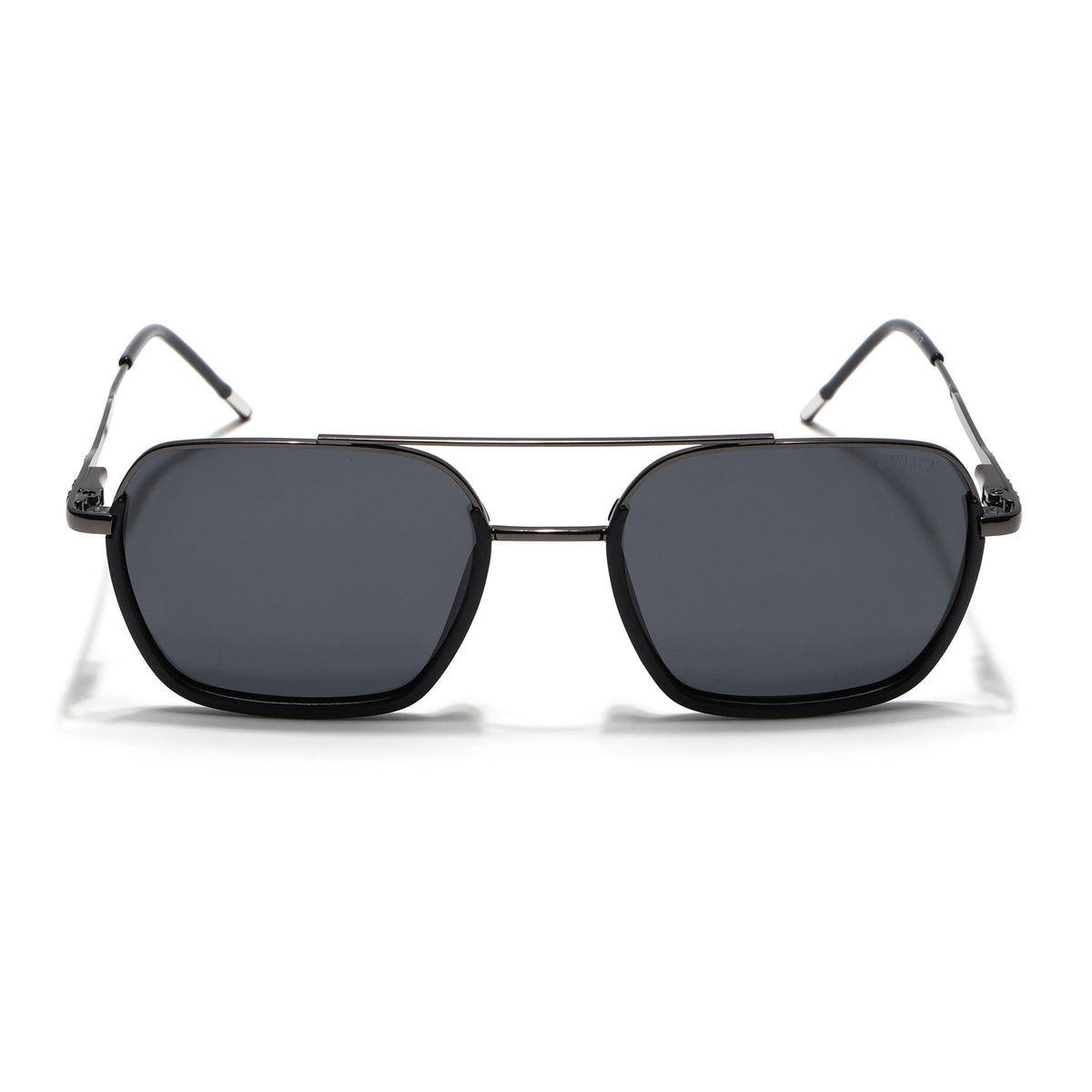 Eyejack Aura Black & Grey Wayfarer Polarized Sunglasses for Men & Women (2508PCL1529)