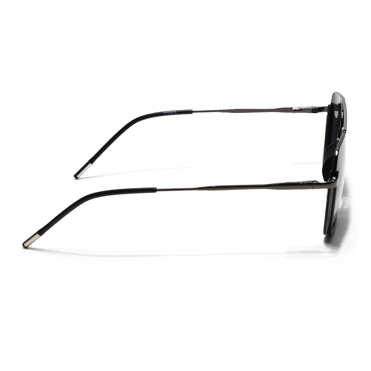 Eyejack Aura Black & Grey Wayfarer Polarized Sunglasses for Men & Women (2508PCL1529)