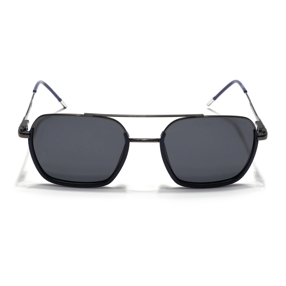 Eyejack Aura Navy Blue & Grey Wayfarer Polarized Sunglasses for Men & Women (2508PCL1530)