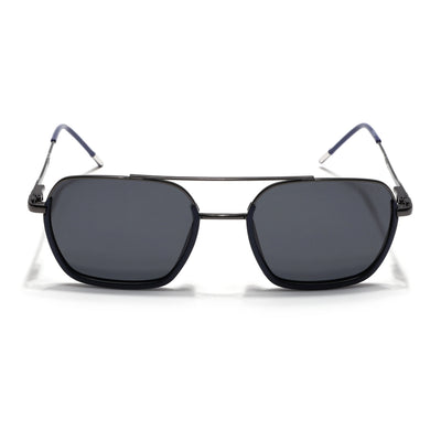 Eyejack Aura Navy Blue & Grey Wayfarer Polarized Sunglasses for Men & Women (2508PCL1530)