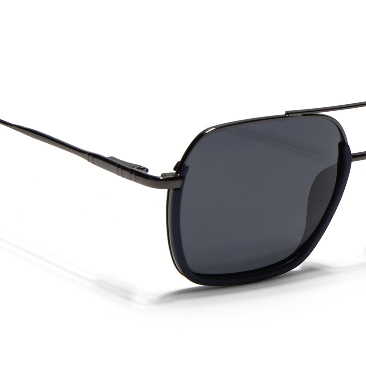 Eyejack Aura Navy Blue & Grey Wayfarer Polarized Sunglasses for Men & Women (2508PCL1530)