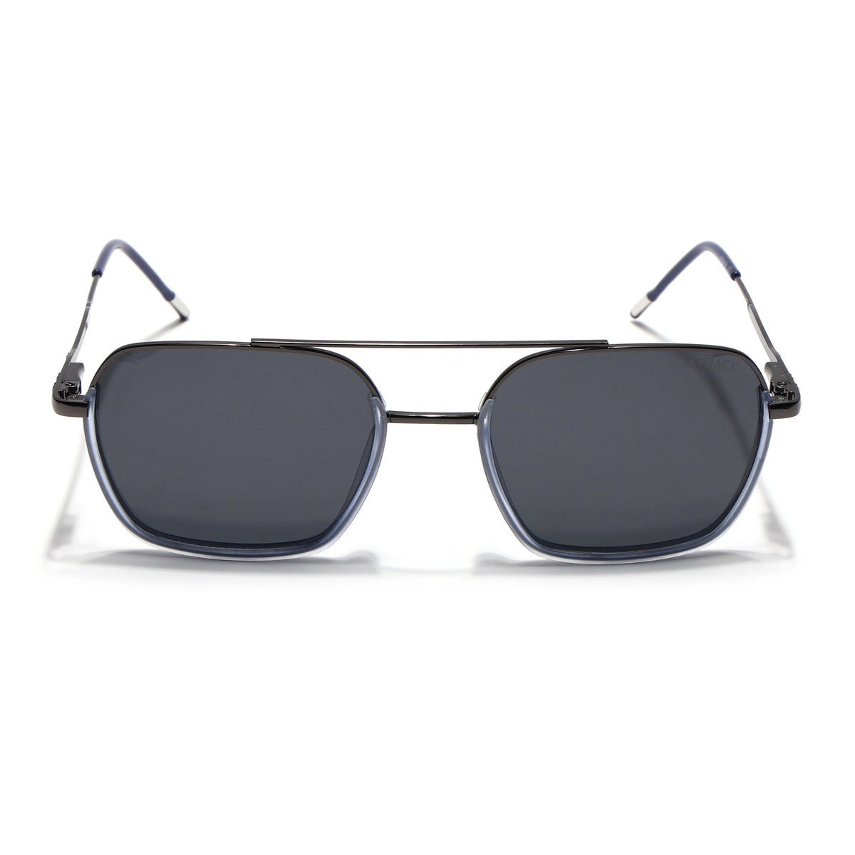 Eyejack Aura Blue & Grey Wayfarer Polarized Sunglasses for Men & Women (2508PCL1532)