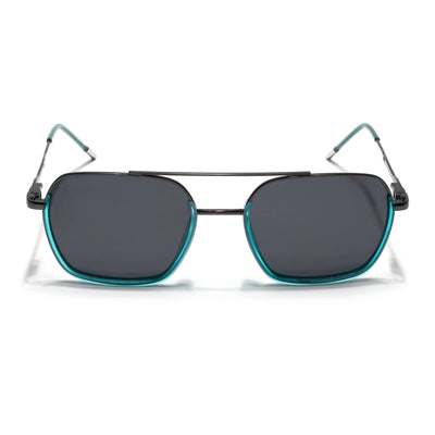 Eyejack Aura Sea Green & Grey Wayfarer Polarized Sunglasses for Men & Women (2508PCL1533)