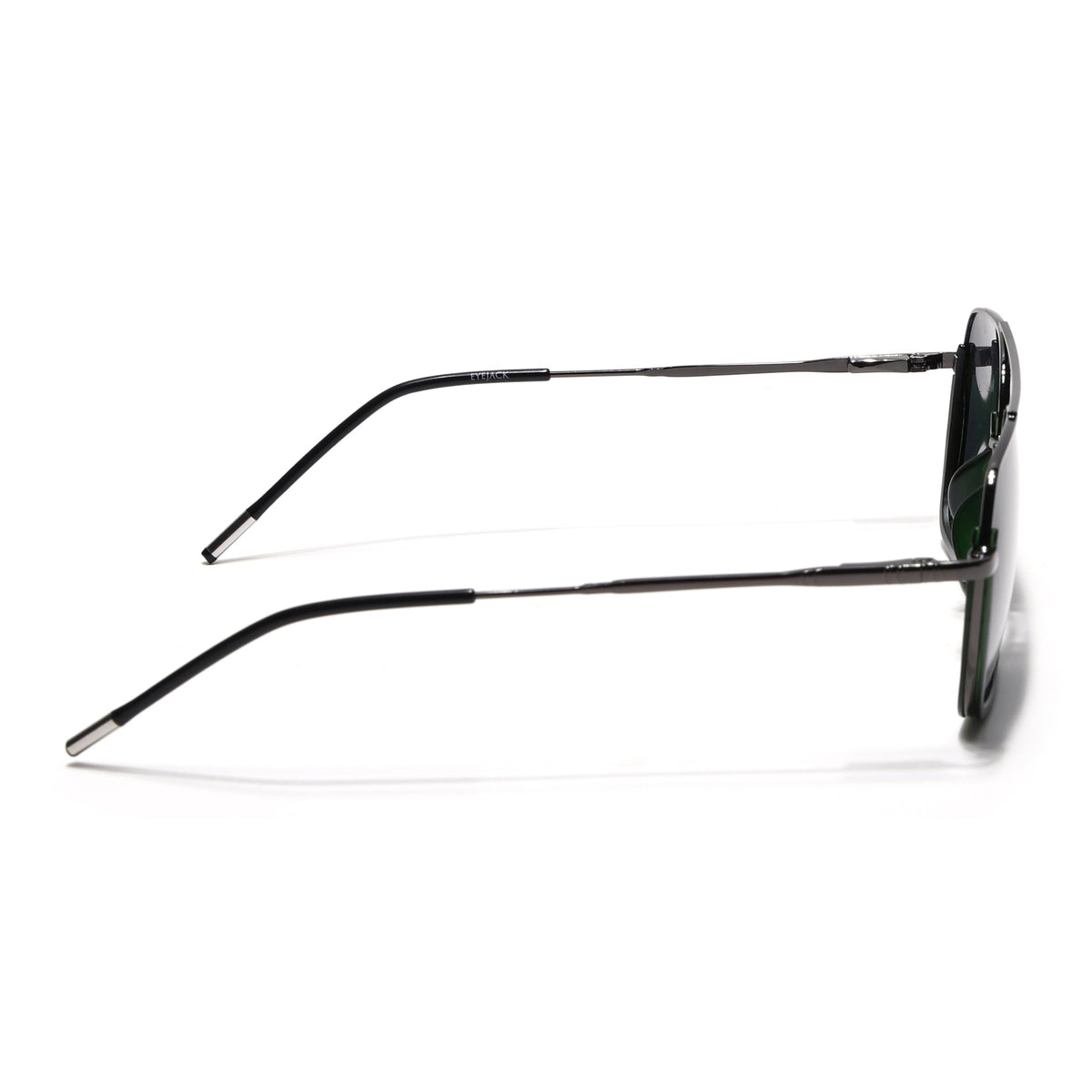 Eyejack Aura Green & Grey Wayfarer Polarized Sunglasses for Men & Women (2508PCL1534)