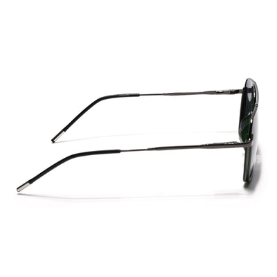 Eyejack Aura Green & Grey Wayfarer Polarized Sunglasses for Men & Women (2508PCL1534)