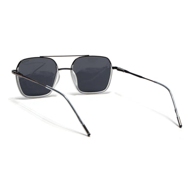 Eyejack Aura Transparent & Grey Wayfarer Polarized Sunglasses for Men & Women (2508PCL1535)