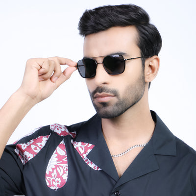 Eyejack Aura Demi Brown & Grey Wayfarer Polarized Sunglasses for Men & Women (2508PCL1537)