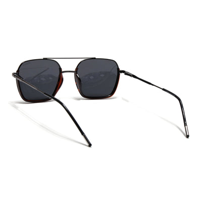 Eyejack Aura Demi Brown & Grey Wayfarer Polarized Sunglasses for Men & Women (2508PCL1537)