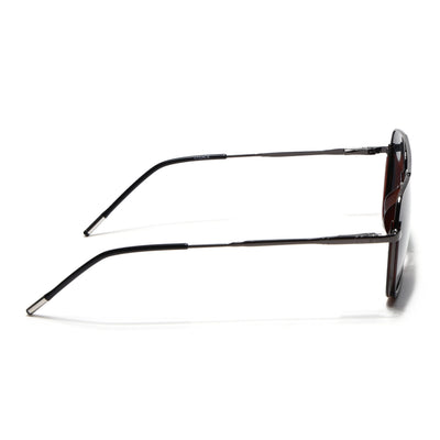 Eyejack Aura Demi Brown & Grey Wayfarer Polarized Sunglasses for Men & Women (2508PCL1537)