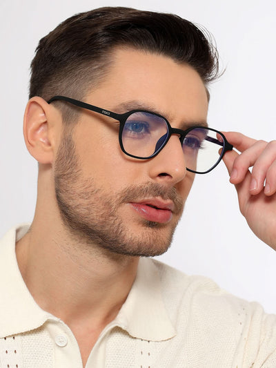 Eyejack NEO Black Wayfarer Eyeglasses for Men & Women (2511CL1156-C1)