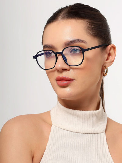 Eyejack NEO Navy Blue Wayfarer Eyeglasses for Men & Women (2511CL1158-C3)