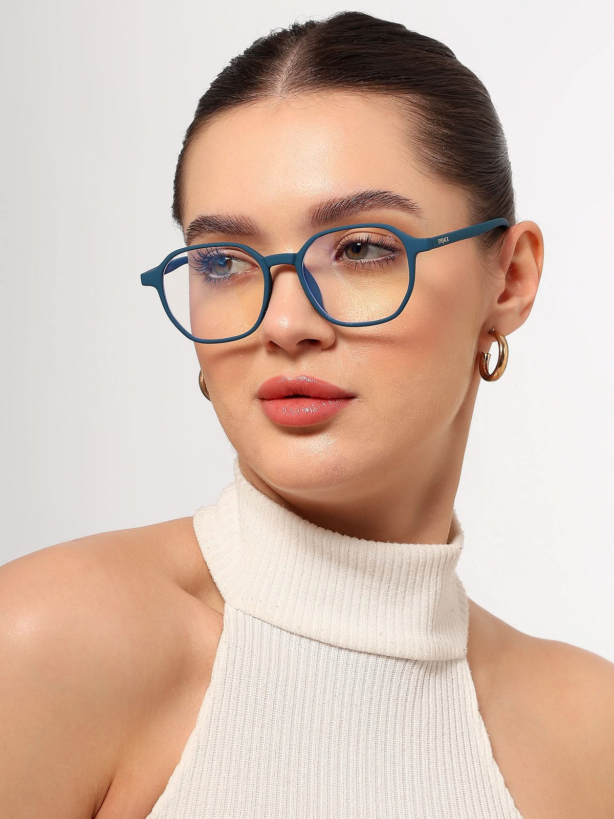 Eyejack NEO Blue Wayfarer Eyeglasses for Men & Women (2511CL1159-C4)