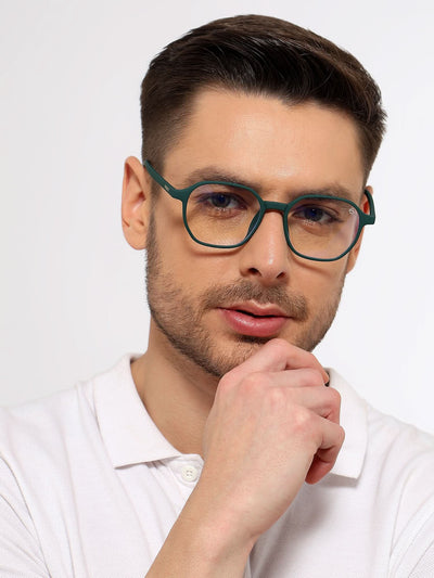 Eyejack NEO Green Wayfarer Eyeglasses for Men & Women (2511CL1160-C5)