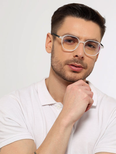 Eyejack NEO Transparent Wayfarer Eyeglasses for Men & Women (2511CL1161-C6)