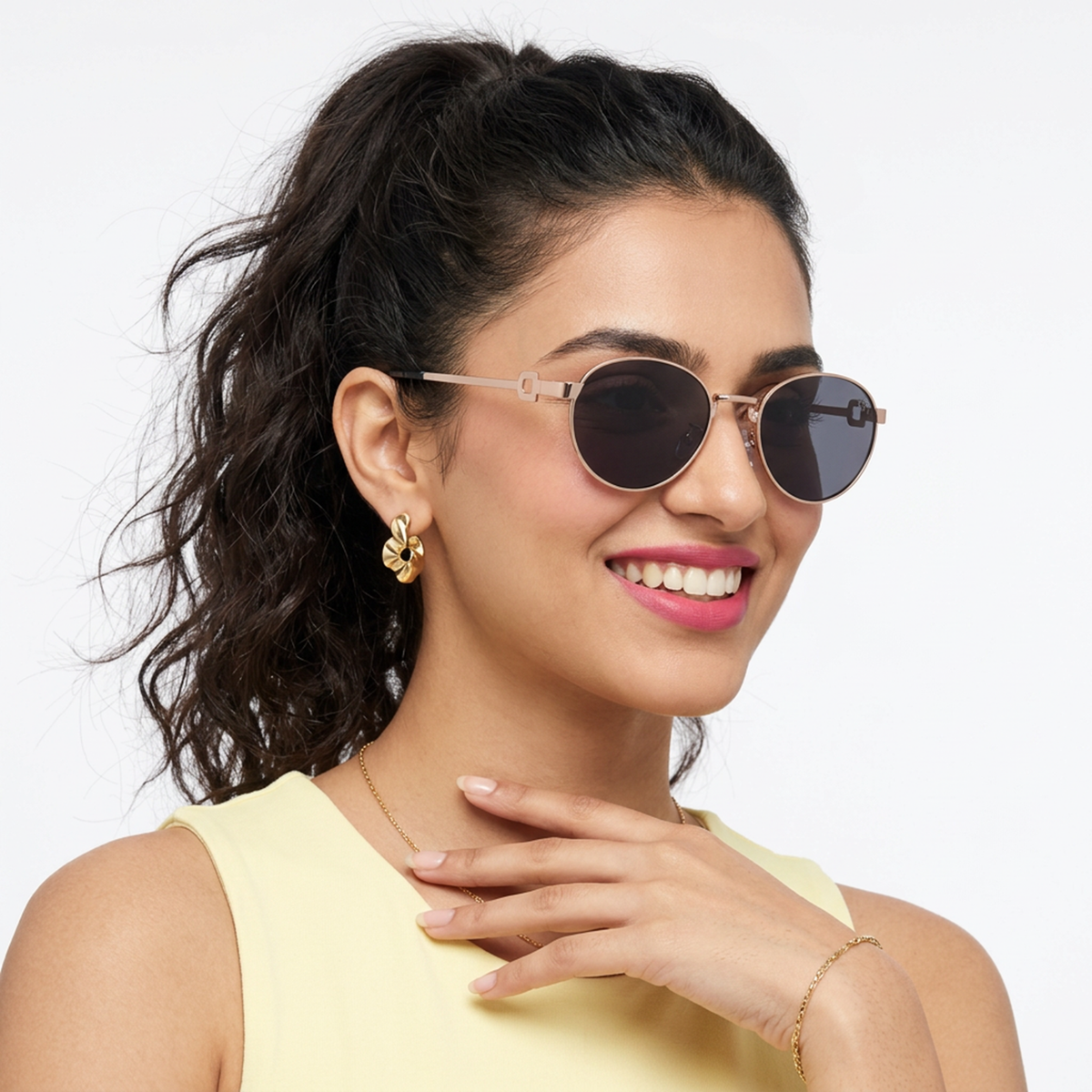 BEND I UV Protected & Polarized Golden Oval Sunglasses (2613PCL2568)