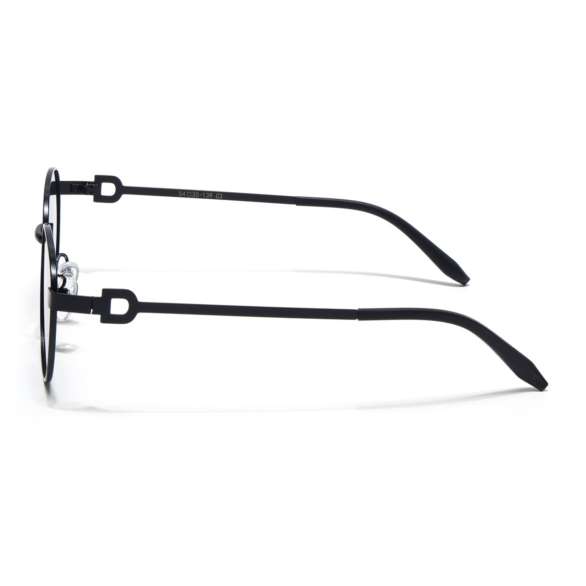 Eyejack Black Oval Sunglasses for Men & Women (2613CL2566)