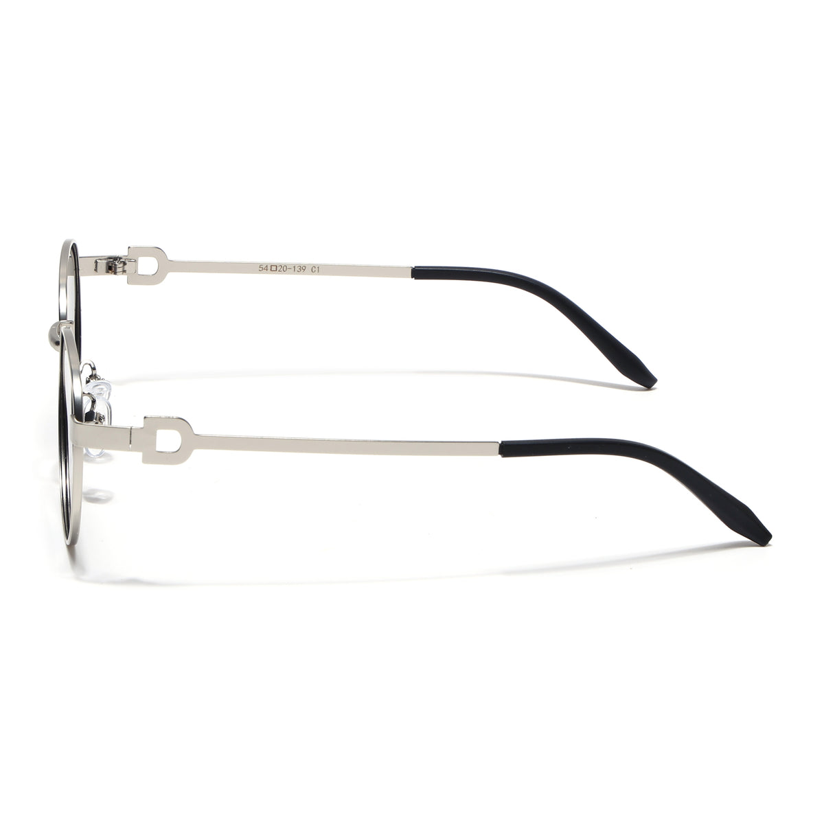 Eyejack Silver Oval Sunglasses for Men & Women (2613CL2567)