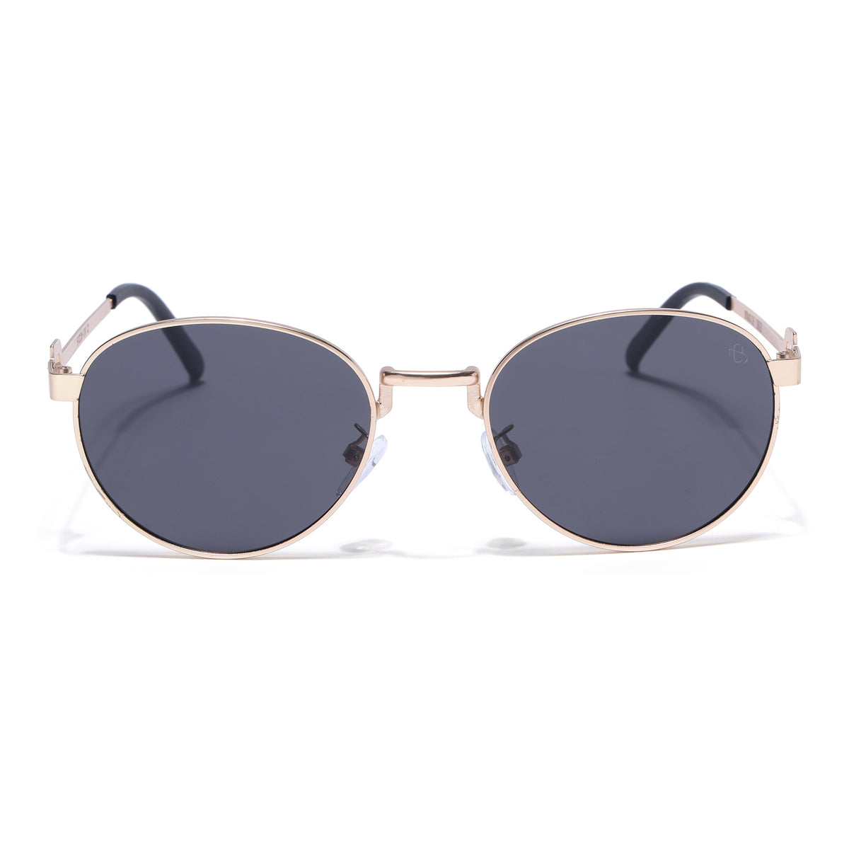 Eyejack Golden Oval Sunglasses for Men & Women (2613CL2568)