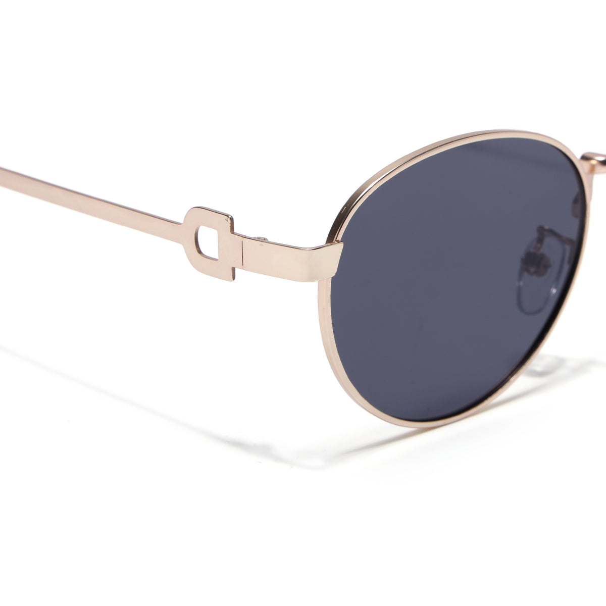Eyejack Golden Oval Sunglasses for Men & Women (2613CL2568)