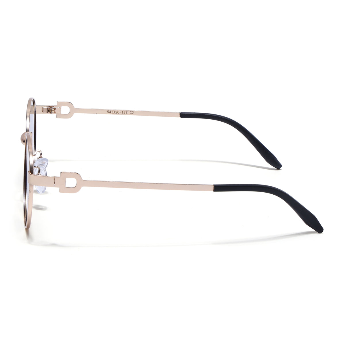 Eyejack Golden Oval Sunglasses for Men & Women (2613CL2568)