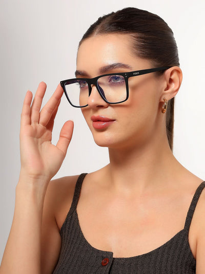 Eyejack NEO Black Wayfarer Eyeglasses for Men & Women (28023CL1163-C1)