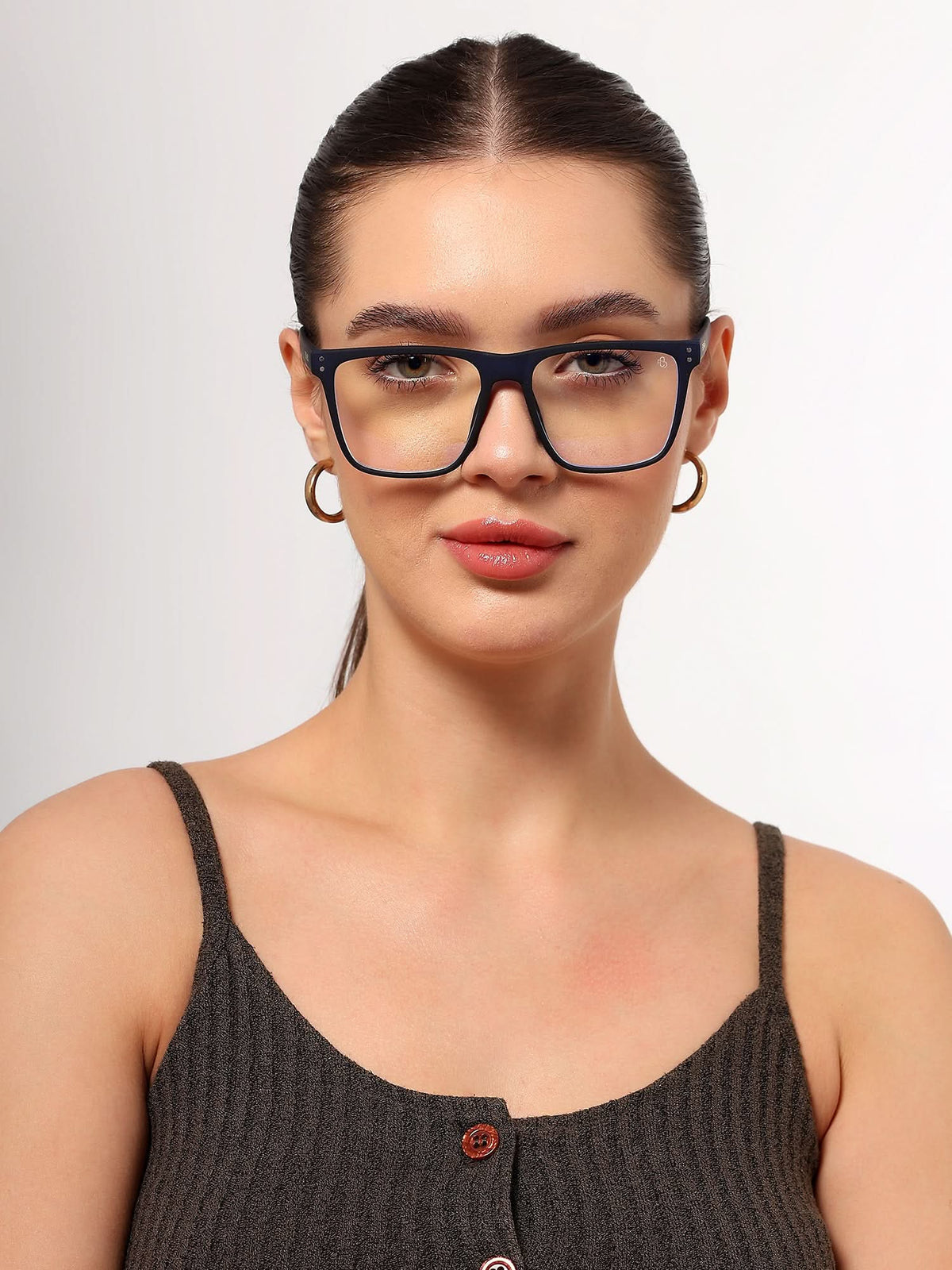 Eyejack NEO Navy Blue Wayfarer Eyeglasses for Men & Women (28023CL1165-C3)