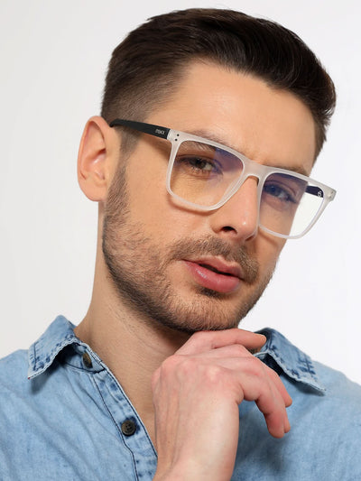 Eyejack NEO Transparent Wayfarer Eyeglasses for Men & Women (28023CL1168-C6)