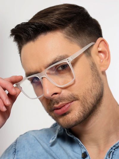 Eyejack NEO Transparent Wayfarer Eyeglasses for Men & Women (28023CL1169-C7)