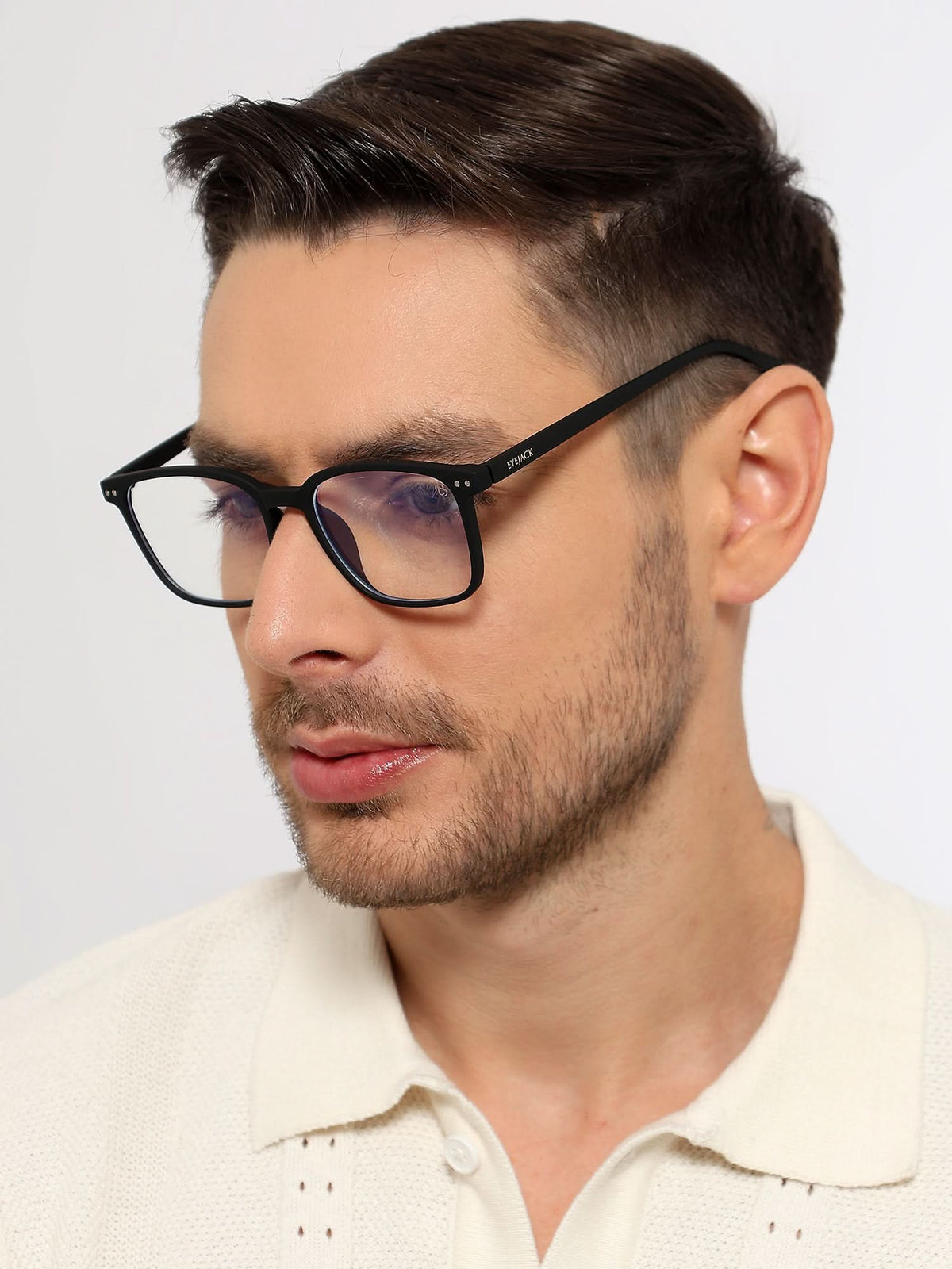 Eyejack NEO Black Wayfarer Eyeglasses for Men & Women (28049CL1170-C1)