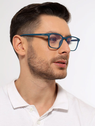 Eyejack NEO Blue Wayfarer Eyeglasses for Men & Women (28049CL1173-C4)