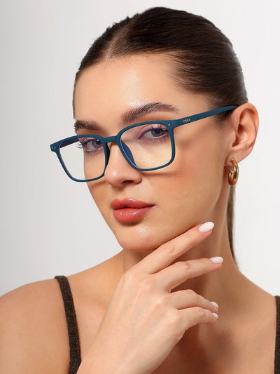 Eyejack NEO Blue Wayfarer Eyeglasses for Men & Women (28049CL1173-C4)